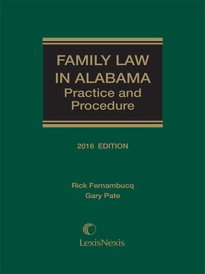 cover image of Family Law in Alabama